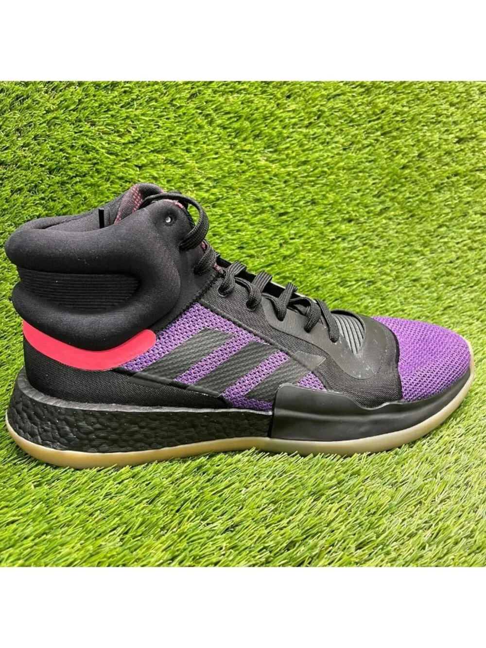 Adidas Marquee Boost Celebrate Black Cult Mens Size 15 Basketball Shoes Sneakers